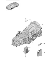 Manual gearbox <BR>Replacement transmission (Model: G8120) 981.SP Boxster Spyder 2016