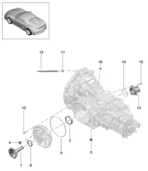 Manual gearbox / Individual parts (Model: G8120) 981.SP Boxster Spyder 2016