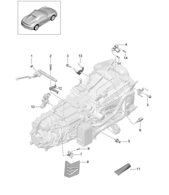 Diagram 302-010 Porsche 964 (911) (1989-1994) Transmission