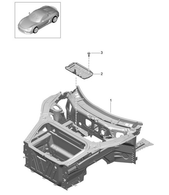 Diagram 801-005 Porsche Cayenne 92A (958) 2010-2017 Body