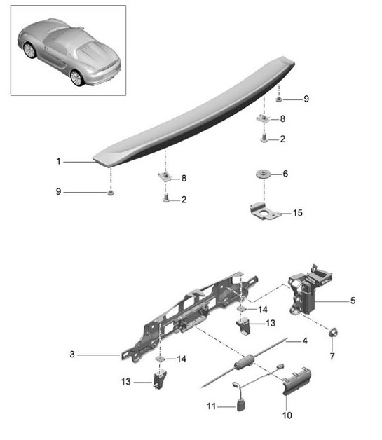 Diagram 803-007 Porsche Macan (95B) MK1 (2014-2018) Body