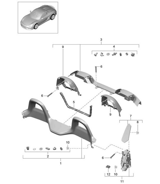 Diagram 807-030 Porsche 992 (911) MK1 2019-2024 Body