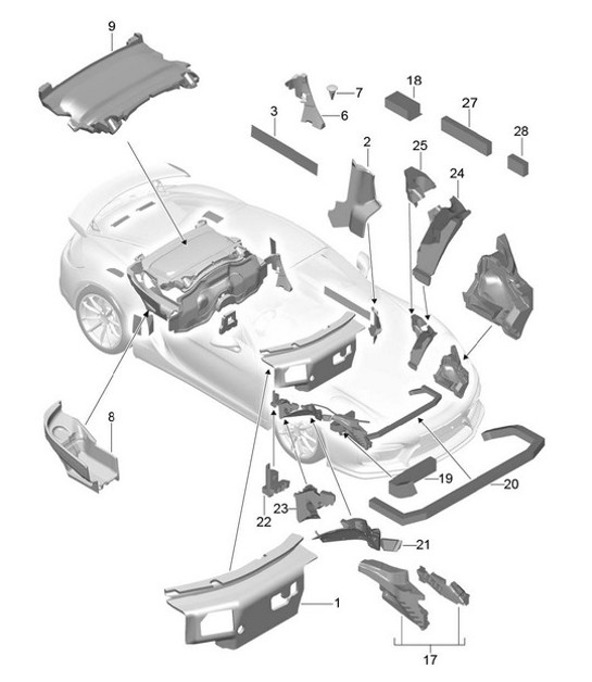 Diagram 807-080 Porsche 976 Panamera 4  V6 2.9L 2023>> 