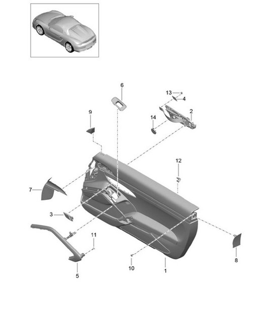 Diagram 808-020 Porsche 991.2 Cabriolet 4 3.0L (370 Bhp) 2016-19 Body