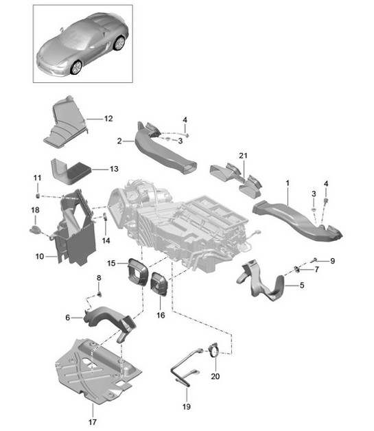 Diagram 813-005 Porsche Macan (95B) MK1 (2014-2018) Body