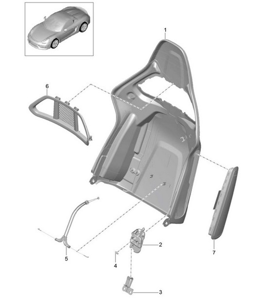 Diagram 817-066 Porsche 996 GT3 MKI 1999-02 Body