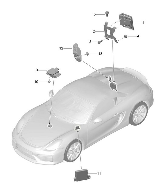 Control units 981.SP Boxster Spyder 2016