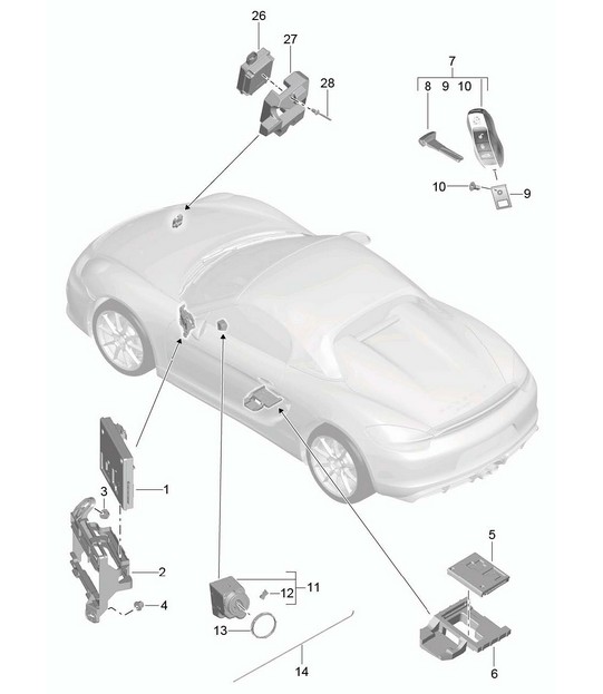 Control units 981.SP Boxster Spyder 2016