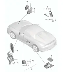 Control units 981.SP Boxster Spyder 2016