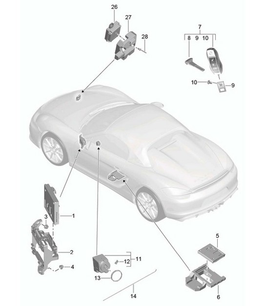 Diagram 901-004 Porsche  