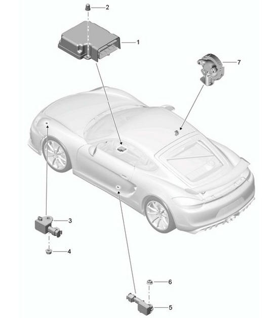 Diagram 901-005 Porsche 356 (1950-1965) Electrical equipment