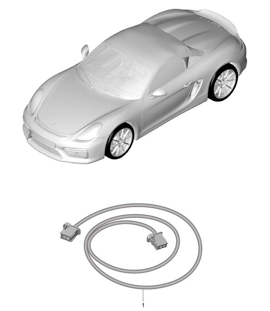 Wiring looms / Airbag / Seat belt 981.SP Boxster Spyder 2016