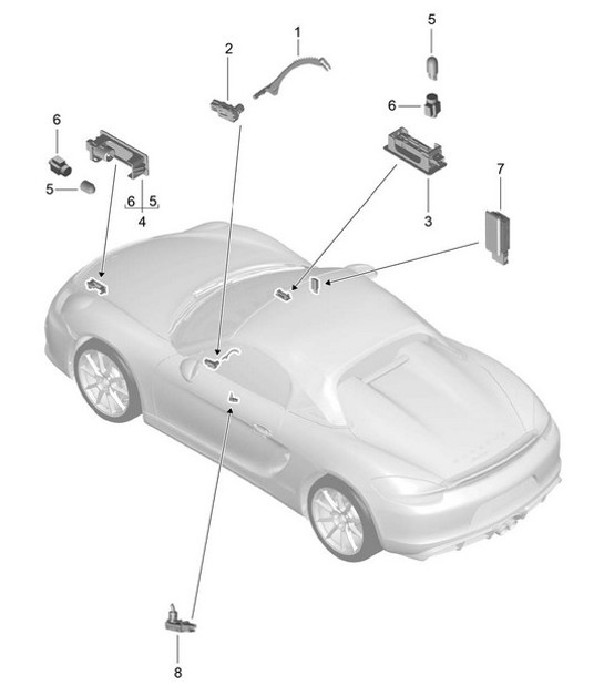 Diagram 903-004 Porsche 971.1 Panamera 4 E-Hybrid V6 2.9L 4WD 2017-20 