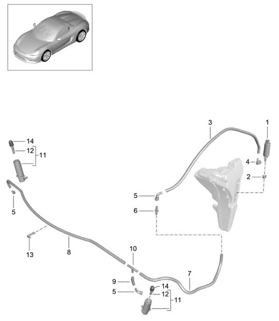 Diagram 904-020 Porsche Cayenne S V6 3.0L Hybrid 380HP 