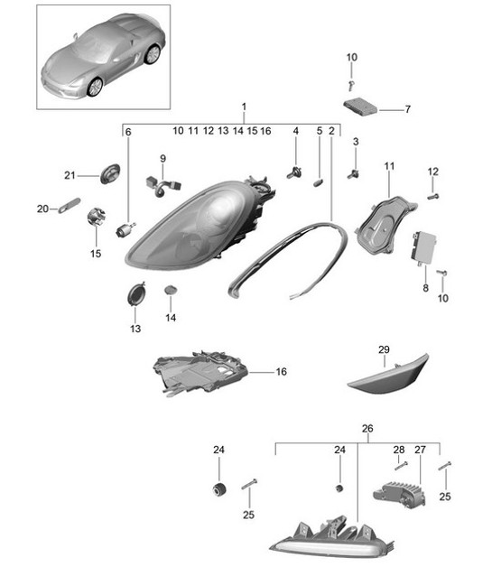 Diagram 905-002 Porsche Panamera 971 MK2 (2021>>) 
