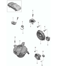 Loudspeaker 981.SP Boxster Spyder 2016