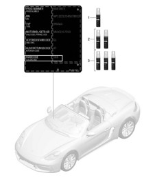Paint touch-up applicator / Paints 718 (982) Boxster  2017>>