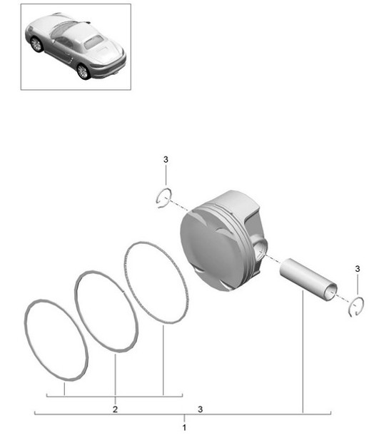 Diagram 102-005 Porsche Macan (95B) MK1 (2014-2018) Engine