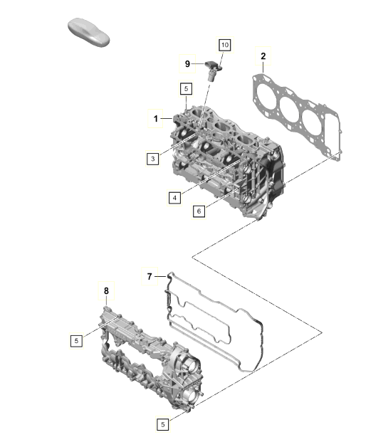 Diagram 103-001 Porsche Macan (95B) MK1 (2014-2018) Engine