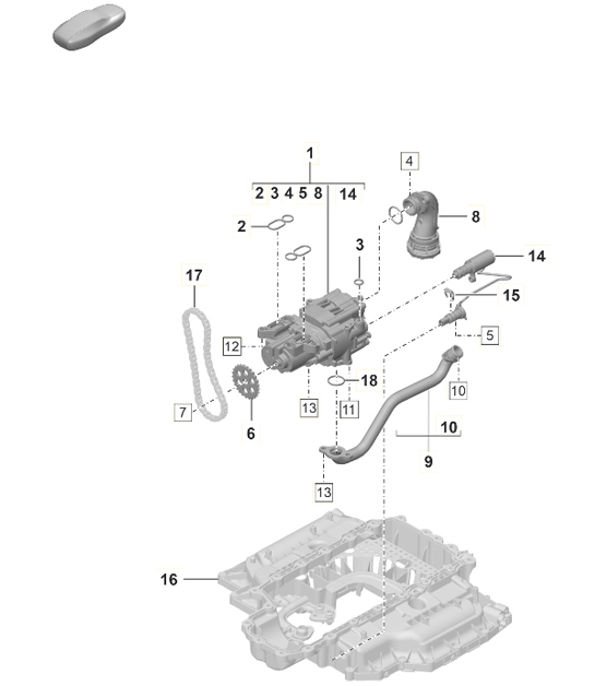 Diagram 104-001 Porsche 9J1.1 Taycan 2020-24 