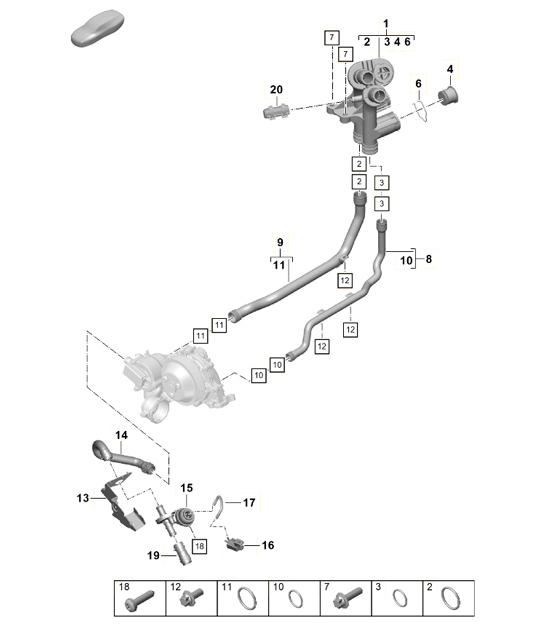 Diagram 105-003 Porsche Boxster 718 (982) 2017>> Engine