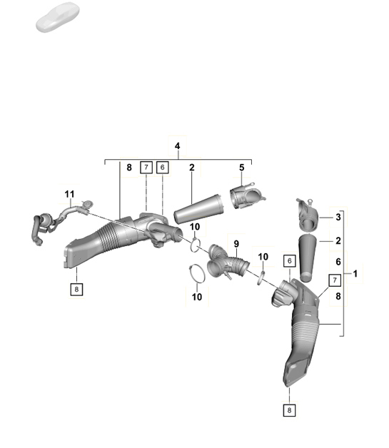 Diagram 106-010 Porsche Taycan (9J1) MK2 2024>> 