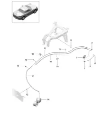 Exhaust system / Sport / Exhaust flap control unit (PR:176,XLF,XLX) 718 (982) Boxster 2017>>
