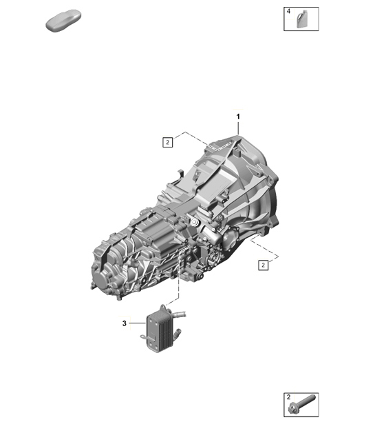 Diagram 302-001 Porsche Cayman 718C (982C) 2017>> Transmission