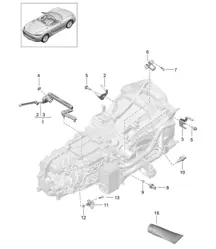 Manual gearbox / Individual parts / Sensor (Model: G8200,G8220) - 6-Speed manual - 718 (982) Boxster 2017>>
