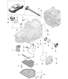 - PDK - Gearbox / Individual parts (Model: CG210, CG240, CG270) 718 (982) Boxster 2017>>C9:D10