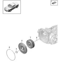 - PDK - Gearbox / Clutch for dual clutch gearbox (model: CG210, CG240, CG270) 718 (982) Boxster 2017>>