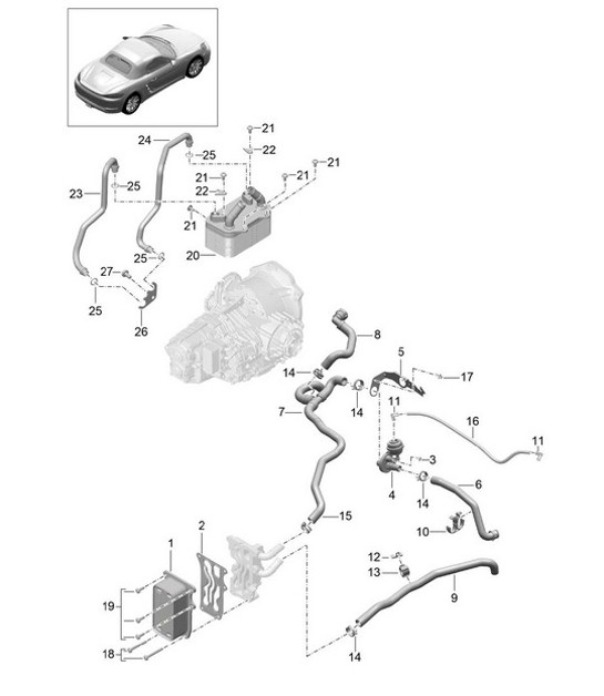 Diagram 360-000 Porsche 991 (911) MK1 2012-2016 Transmission