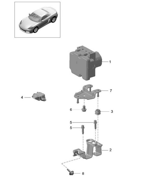 Diagram 605-000 Porsche Macan (95B) MK1 (2014-2018) Wheels, Brakes