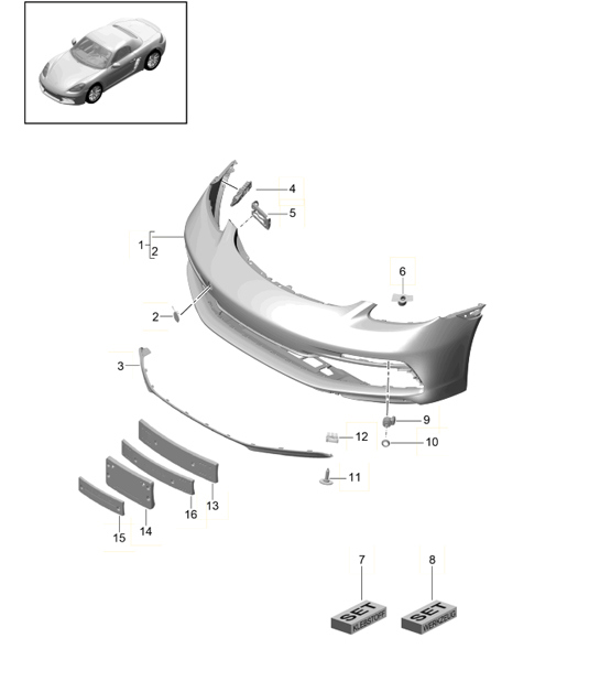 Diagram 802-004 Porsche Cayman 718C (982C) 2017>> Body