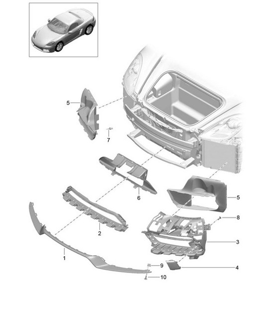 Diagram 802-013 Porsche Macan (95B) MK1 (2014-2018) Body