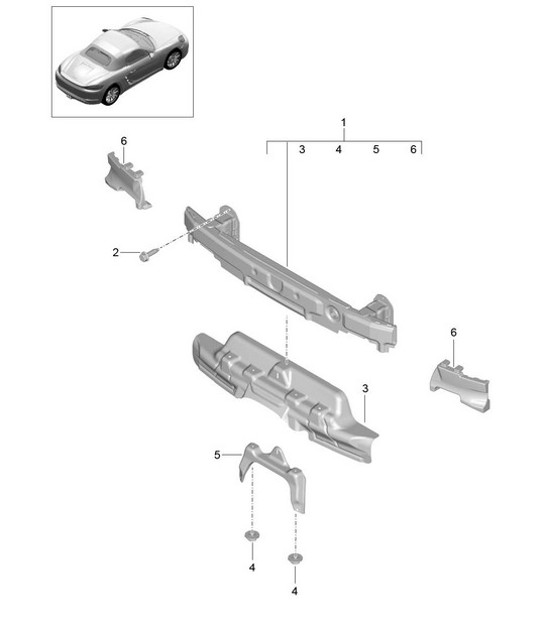 Diagram 802-075 Porsche 997 (911) MK1 2005-2008 Body