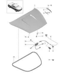 Rear cover 718 (982) Boxster 2017>>