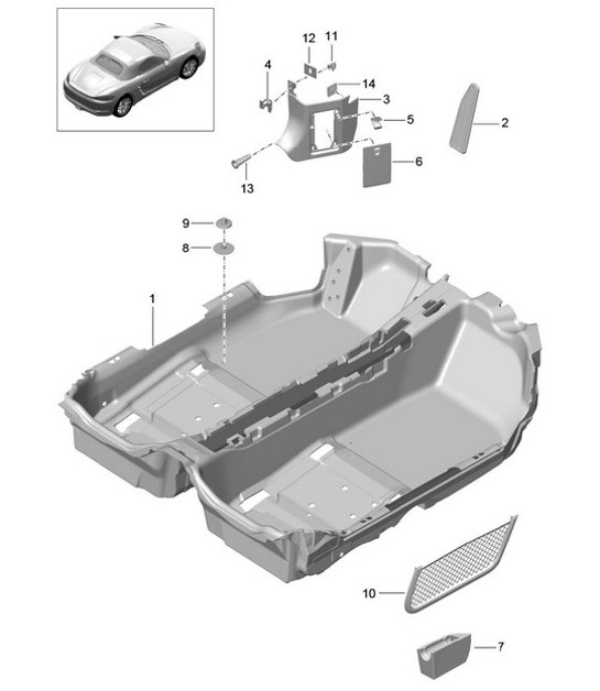 Diagram 807-010 Porsche 928 (1978-1995) 
