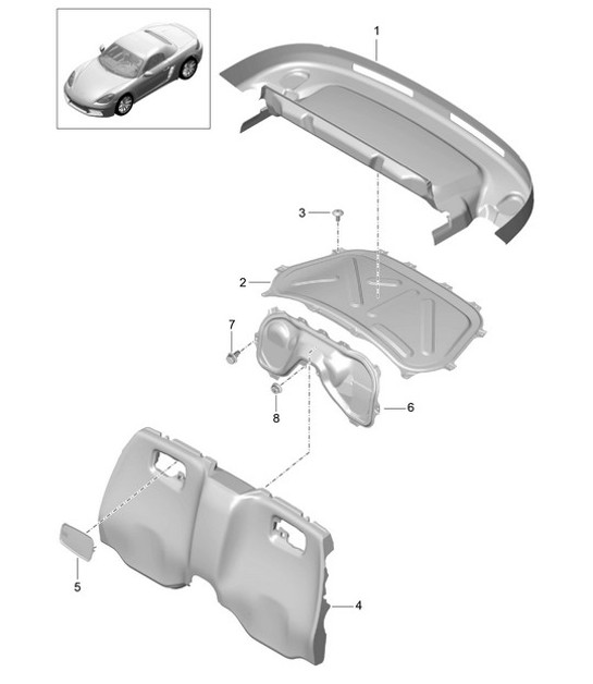 Diagram 807-025 Porsche 992 (911) MK1 2019-2024 Body