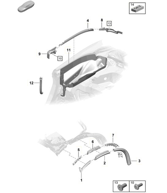 Diagram 811-017 Porsche Macan (95B) MK1 (2014-2018) Body