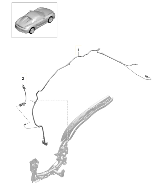 Convertible top / Wire set 718 (982) Boxster 2017>>