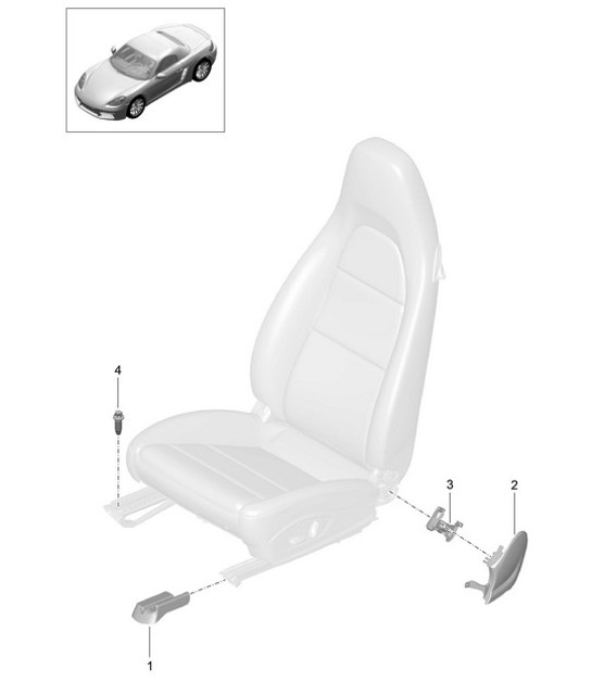 Diagram 817-000 Porsche 997 (911) MK2 2009-2012 Body