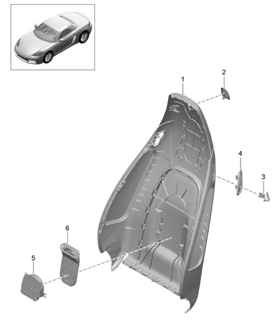Diagram 817-004 Porsche Cayman 718C (982C) 2017>> Body