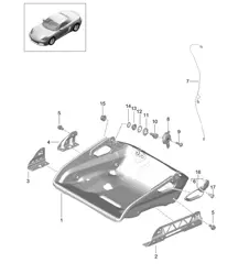 Bucket seat / Collapsible / Seat frame / Accessories (PR:388,389) 718 (982) Boxster 2017>>