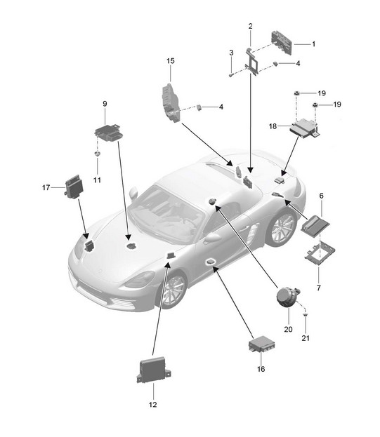 Control units 718 (982) Boxster 2017>>