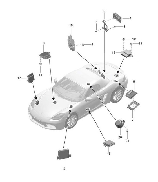 Diagram 901-003 Porsche 976 Panamera 4  V6 2.9L 2023>> 