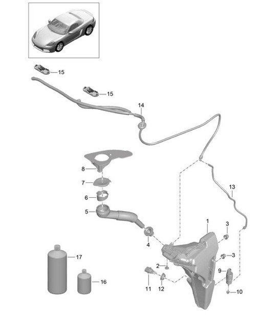 Diagram 904-010 Porsche Macan (95B) MK1 (2014-2018) Electrical equipment