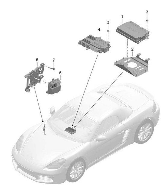 Diagram 911-010 Porsche 9J1.1 Taycan 2020-24 