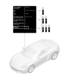 Paint touch-up applicator / Paints 718C (982C) Cayman 2017>>