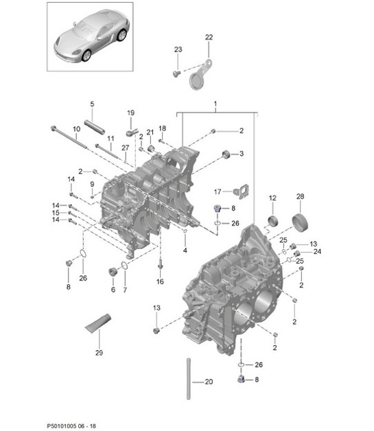 Diagram 101-005 Porsche Taycan (9J1) MK2 2024>> 